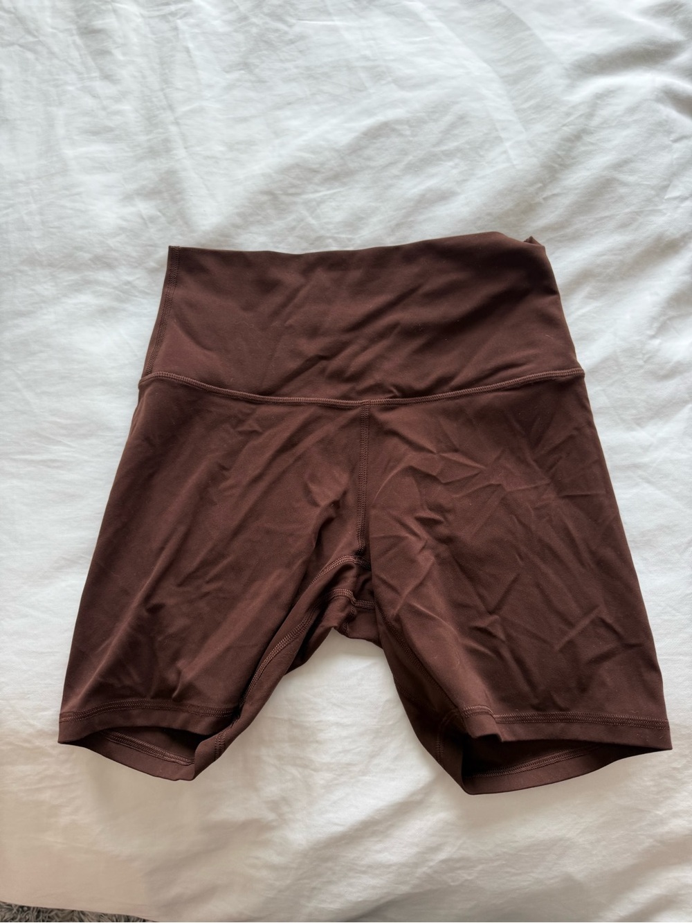 Align Brown Biker Shorts Lululemon size 6 and 6” - Picture 3 of 5
